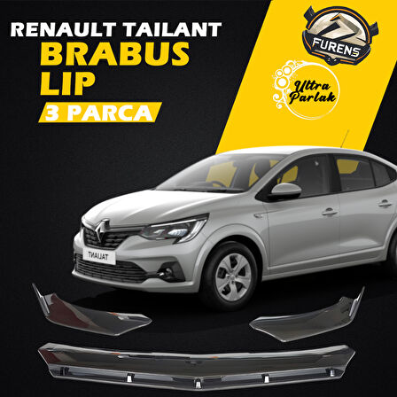 Renault Taliant 2021 Sonrası Uyumlu Brabus Ön Lip 3 Parça Kanatlı Lip