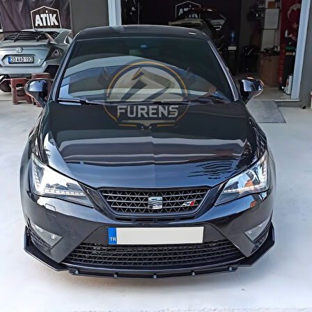 Seat Ibiza Mk4 2009-2017 Uyumlu Brabus Ön Lip 3 Parça Kanatlı Lip