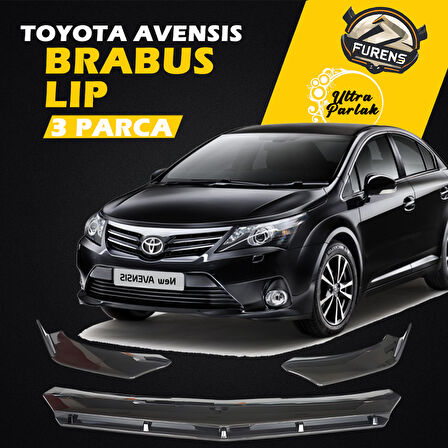 Toyota Avensis 2015-2018 Uyumlu Brabus Ön Lip 3 Parça Kanatlı Lip