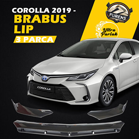 Toyota Corolla 2019 Uyumlu Brabus Ön Lip 3 Parça Kanatlı Lip