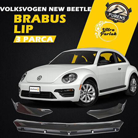 Vw New Beetle 2011-2019 Uyumlu Brabus Ön Lip 3 Parça Kanatlı Lip