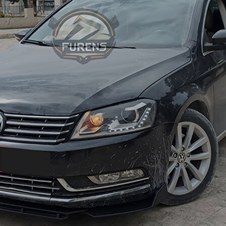 Vw Passat B7 Uyumlu Brabus Ön Lip 3 Parça Kanatlı Lip