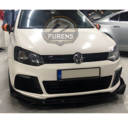 Vw Polo 6r-6c 2009-2017Uyumlu Brabus Ön Lip 3 Parça Kanatlı Lip