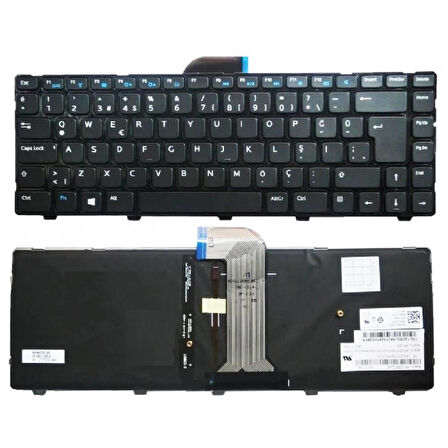 Dell Inspiron  3421, 3437, 3660 Notebook Klavye Tuş Takımı -Işıklı