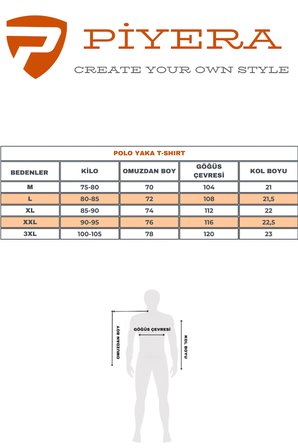 Erkek Lacivert Amerikan Pike Kumaş Polo Yaka Ribana Kısa Kollu T-Shirt - 134