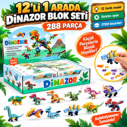 KZL-SM195B Dınazor 12 In 1 - 288 -