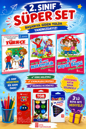 2.Sınıf Çıtır Çıtır Çalışma Kitabım Seti (Boya Seti Hediyeli)