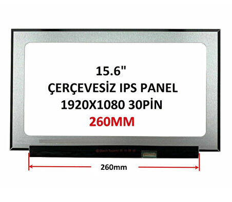 Lenovo SD10X08067 Ekran 15.6" 30 Pin Slim 260mm PCB