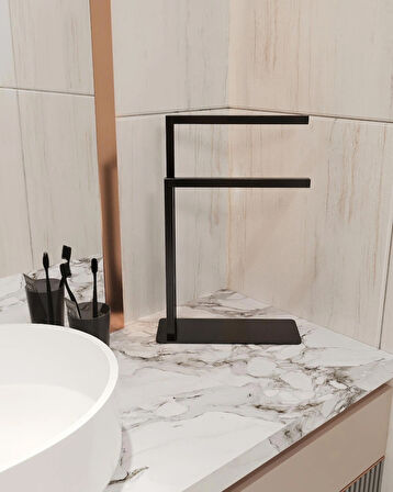Havluluk Tezgah Üzeri Kağıt El Havluluğu Ev Banyo Düzenleyici Paslanmaz Metal Montaj Gerektirmez