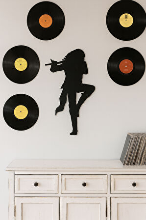 Metal Duvar Süsü Jethro Tull Müzik  - Shadowline Serisi