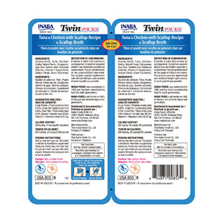 Ciao Inaba Twin Packs Ton Balıklı ve Tavuklu Kedi Çorbası 2 x 40 Gr