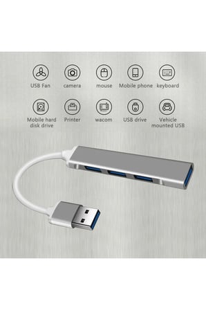 4 Port Usb 3.0 Hub Çevirici Çoğaltıcı Çoklayıcı Çoklama 4 Portlu Usb 3.0 Hub Çoklayıcı