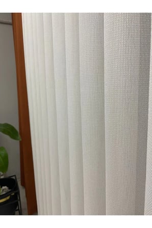 Lena Ekru Renkli Modern Desenli 1/2,5 Normal Orta Pileli Modern Tül Perde
