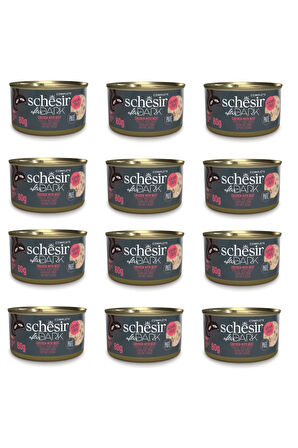 Schesir After Dark Pate Tavuk ve Sığır Etli Kedi Konserve 80 Gr. X 12 Adet