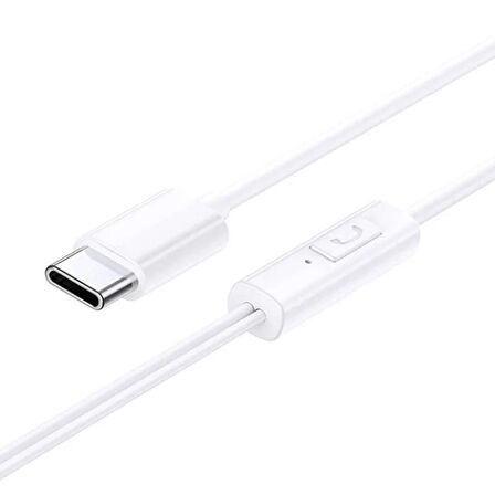 Baseus Type-C Girişli HD Mikrofonlu Stereo Kablolu Type-C Kulaklık İphone 15 15 Pro Max Kulaklık