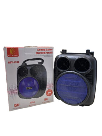 HSUL HSY-1182 Bluetoothlu Kablosuz Renkli LED Işıklı Mini Hoparlör | Şarjlı Taşınabilir Müzik Topu