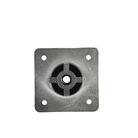 40 LIK 8 CM MAT KROM PLASTİK YUVARLAK AYAK ( 4 ADET )