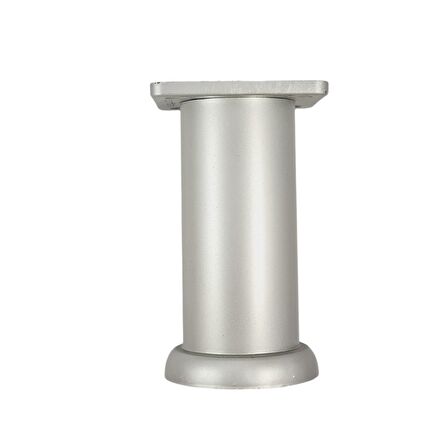 40 LIK 8 CM MAT KROM PLASTİK YUVARLAK AYAK ( 4 ADET )