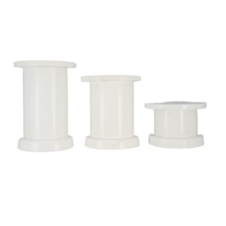 10 CM 50 LİK PLASTİK BEYAZ YUVARLAK AYAK ( 4 ADET)