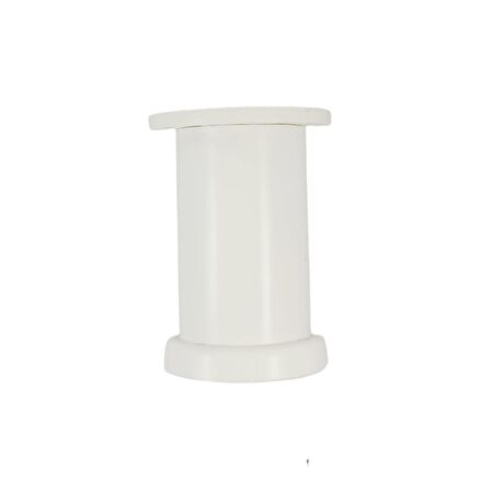 10 CM 50 LİK PLASTİK BEYAZ YUVARLAK AYAK ( 4 ADET)