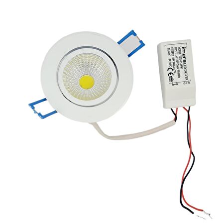 5 WATT LED SPOT TRAFOLU BEYAZ KASA BEYAZ IŞIK (YCE-N5) ( 2ADET )