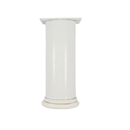 40 LIK 20 CM BEYAZ METAL YUVARLAK AYAK ( 4 ADET )