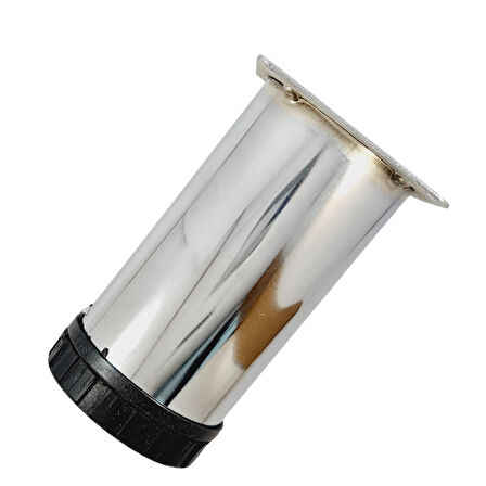 60 LIK 15 CM KROM METAL YUVARLAK AYAK ( 4 ADET)