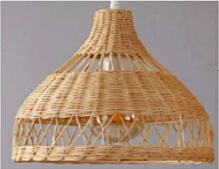 Rattan Avize Sarkıt Avize 35X35 cm