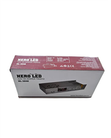 LED ADAPTÖRÜ  500W 40A 12V Kalın Kasa Şerit LED Trafosu