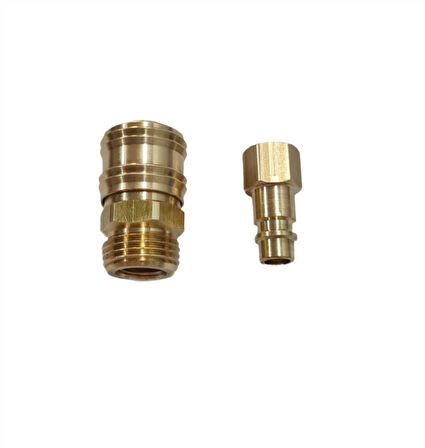 Kompresör Stoper Hava Jakı – Hortum Gövdeli (1/4" Dişi – 1/2" Erkek)