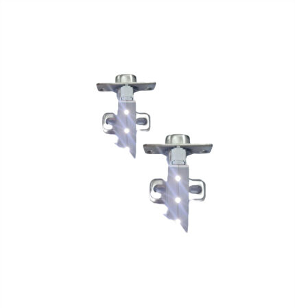 LED IŞIKLI FRENLİ DÜZ MENTEŞE / 2 ADET