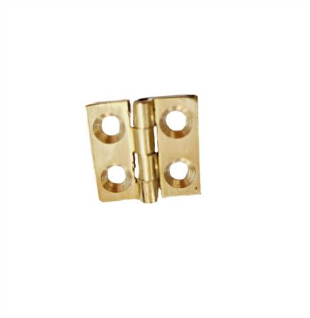Pirinç Mini Yaprak Menteşe 20x20x18 mm – 2 cm Mini Kapak Menteşesi / 5 adet