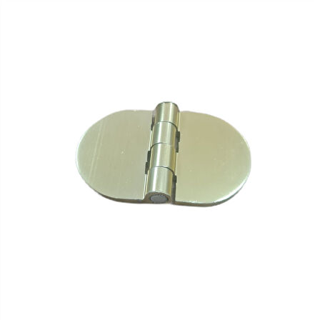 Yaprak Menteşe Oval Alüminyum Gold Renk 40x68 mm | 3,3 mm Kalınlık | 5 Adet