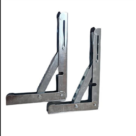 ŞEN METAL Mandallı Katlanabilir Masa Konsolu ÇİNKO 30cm (1çift)