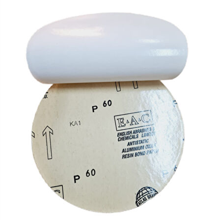 Atlas Yapışkanlı Zımpara Düz Ebat 200 | Kalite 157 | 60 Kum | Dayanıklı Yüzey Zımparası  | 5 Adet