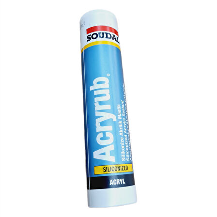 SOUDAL SİLİKONİZE MASTİK 500 GR .GRİ (2 ADET )