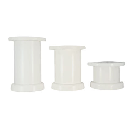 Plastik Beyaz Yuvarlak Ayak 50’lik 12 cm | 4’lü Mobilya Ayak Seti