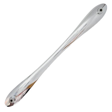 Metal Gümüş Renk Simli Beyaz 224 mm Kulp - 9 Adet