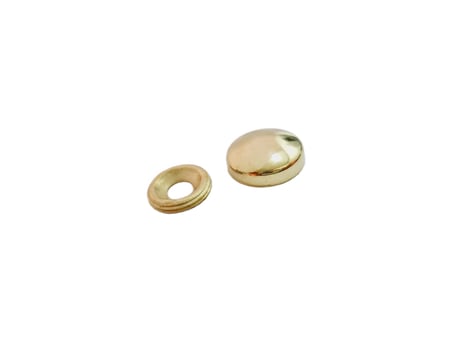 Metal Vida Kapama Kapağı Gold 20 mm – Dekoratif Vida Gizleme Aparatı 50 Adet