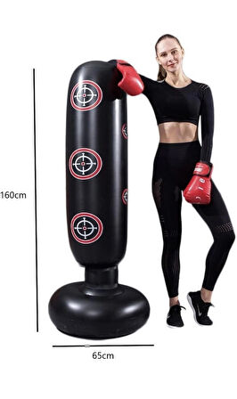 160 Cm Şişme Boks Torbası Dikey