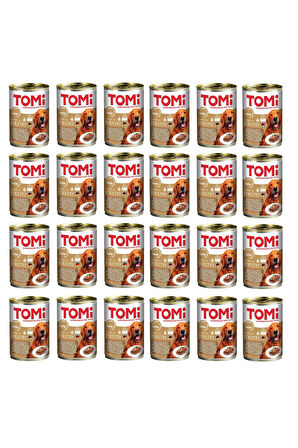 Tomi Kümes Hayvanlı  Gravy Soslu Köpek Konservesi 400 Gr. X 24 Adet