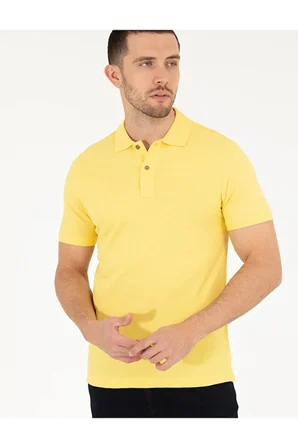  Slim Fit Polo Yaka Basic Tişört 50262660-VR007