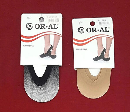 Kadın Suba Çorap Beden S-M Renk Siyah-Ten 6'lı Paket
