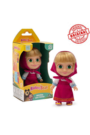 Masha&Koca Ayı 12 Cm Bebek Masha and Bear Masha Summer Maşa Bebek Masha Bebek Klasik Yaz Masha Bebek