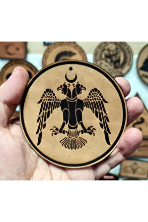 Selçuklu Kartalı Deri Peç - Arma - Askeri Patch