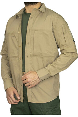 Unisex Tactical Gömlek 424 (bej Renk)