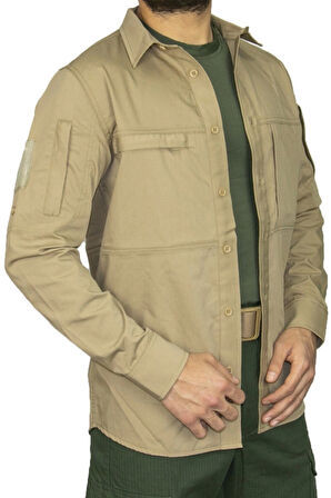 Unisex Tactical Gömlek 424 (bej Renk)