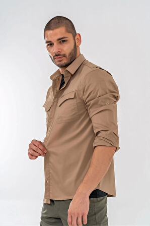 Combat Tactical Bej Koruma Gömlek - 428