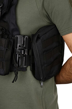 Siyah Özel Tasarım Komando Cordura Yırtılmaz Kumaş