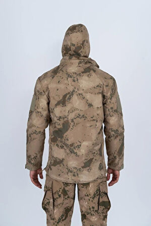 Combat Tactical Outdoor Kamuflaj Mont Su Rüzgar Geçirmez Erkek Softtjell Mont - 305